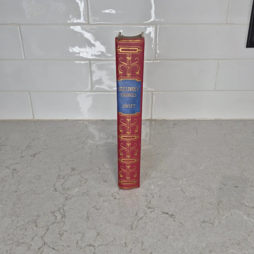 Books Inc Gullivers Travels Illustrated Louis Rhead 1941 Red Tan Hardcover